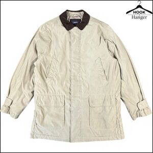 Cortefiel Field Jacket S/M 48 Tan Brown Collar Barn Coat Spanish Water Repellent